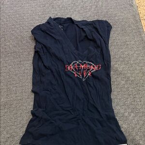 Diamond Supply Co. Black Tee with Red Graphic
